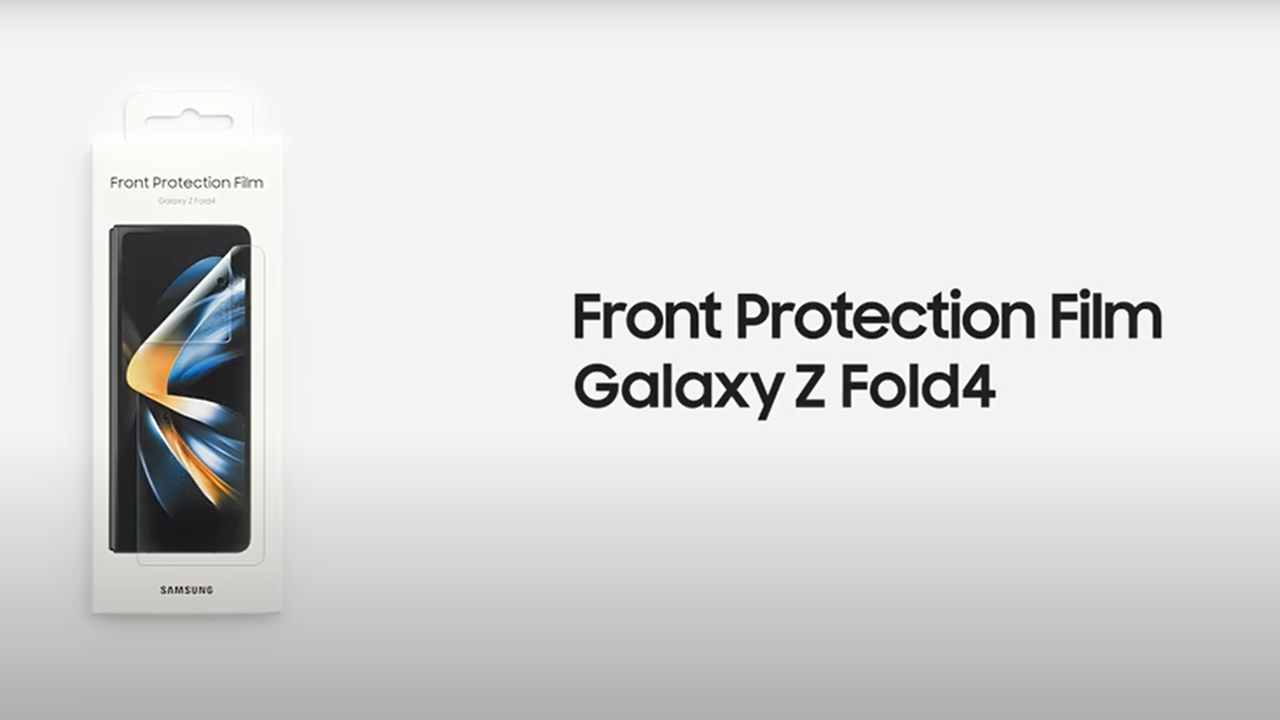 갤럭시 Z 폴드4 5G, 커버 화면 보호필름 부착 방법이 궁금합니다.