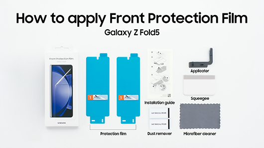 갤럭시 Z 폴드5 정품 보호필름 구성 이미지
