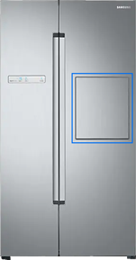 양문형 냉장고 홈바 위치