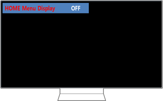 4. TV 리모컨의 좌, 우(←, →) 방향키를 눌러 'OFF' 변경 후 TV 전원을 끄고 켜주세요.