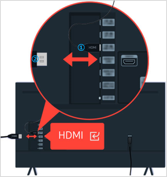 TV와 연결된 ① 사운드바 외 ② 다른 외부 기기의 HDMI 케이블을 분리 후 TV 음성 출력이 되는지 확인해 주세요