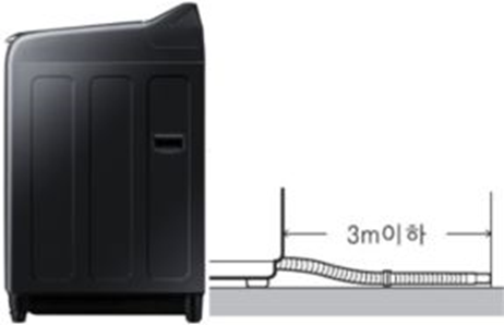 배수호스 연장시 3M이하안내 된 이미지