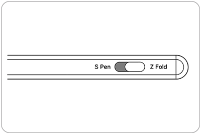 갤럭시 Z 폴드 시리즈에서 사용시 모드 스위치 변경 이미지