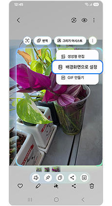 5. 배경화면으로 설정을 눌러주세요
