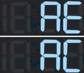 표시부에 AC 에러를 표시하는 이미지