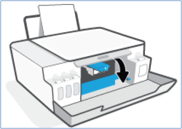 프린트헤드 액세스 덮개를 엽니다