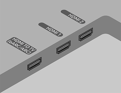 HDMI 케이블을 분리 후 다시 연결해 주세요