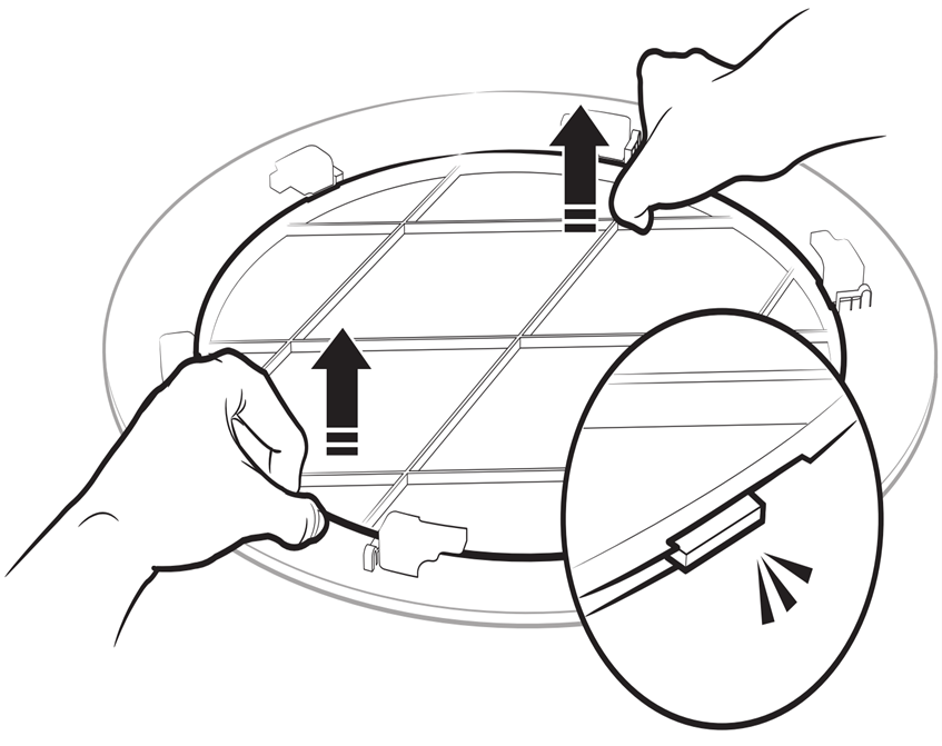 원형 카셋트형 필터 분리 방법