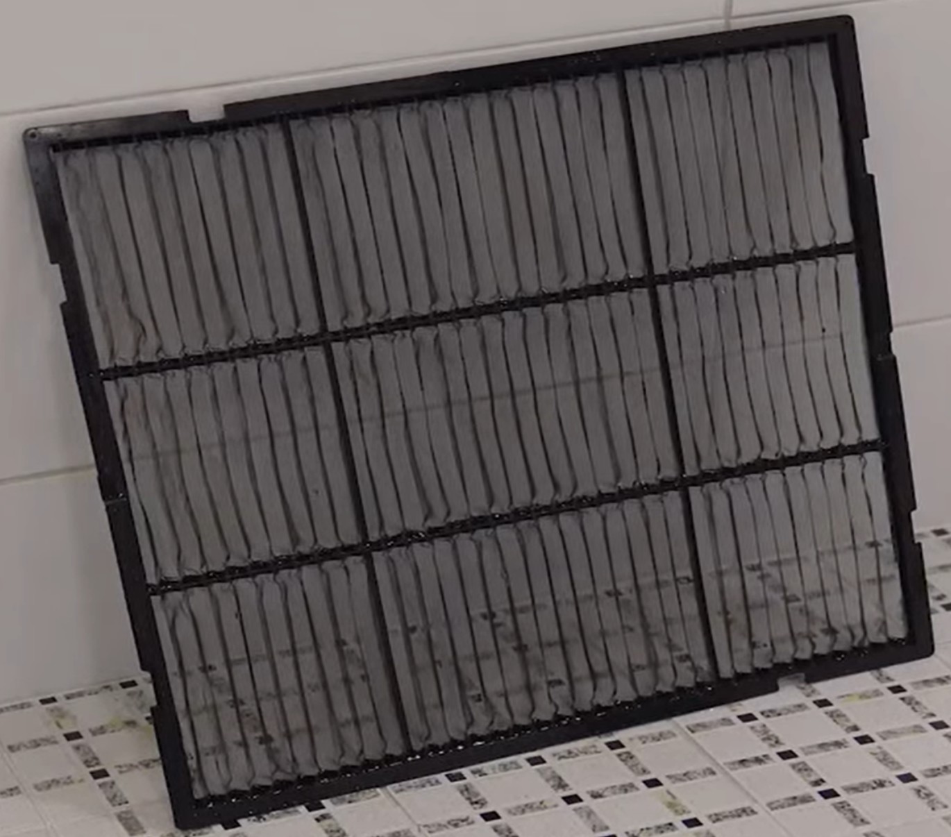 먼지거름필터 기늘에서 건조하기