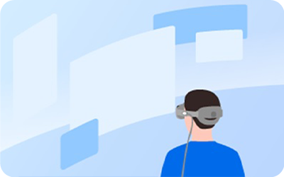 Galaxy XR(갤럭시 엑스알) 끼고 체험하는 화면