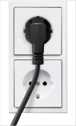 전원플러그 삽입 상태 및 다른 기기 연결후 동작 상태 확인