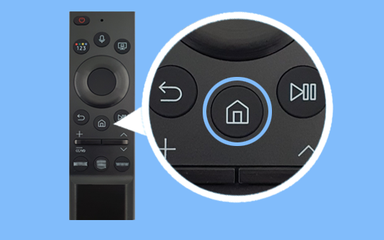 리모컨 홈 버튼 이미지  