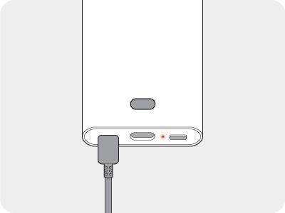 배터리 상태 표시등을 확인하세요