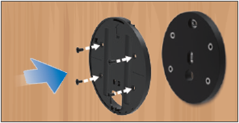 분리한 플라스틱 커버를 자석판에 끼우고 풀었던 나사 4개를  다시 조여서 고정해주세요.