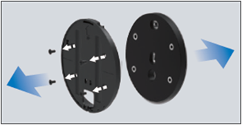 자석 브라켓에 있는 나사를 풀어 자석판과 플라스틱 커버를 분리해주세요