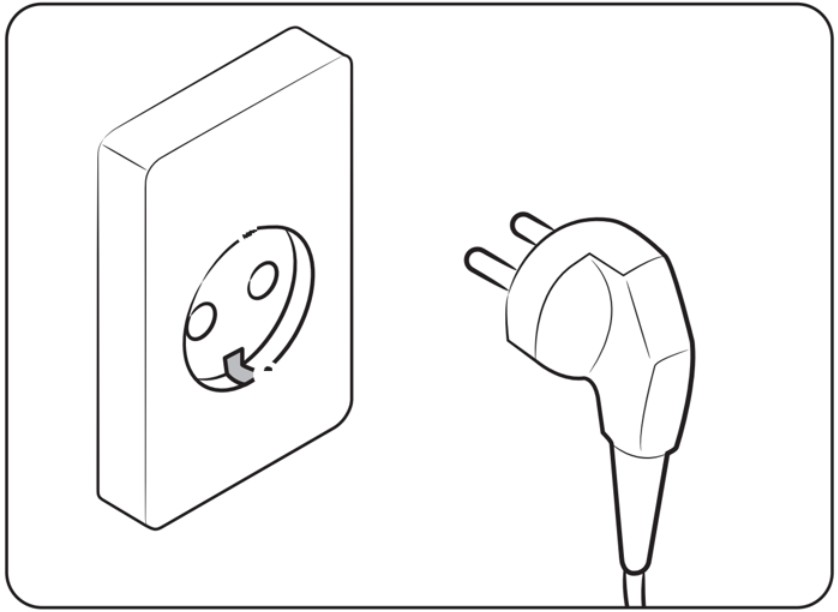 전원 코드 재 삽입