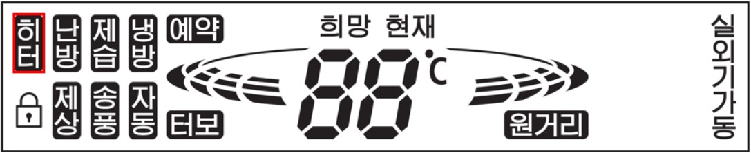 히터램프 켜짐 확인 