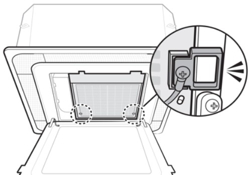 손잡이를 잡고 필터를 분리해 주세요