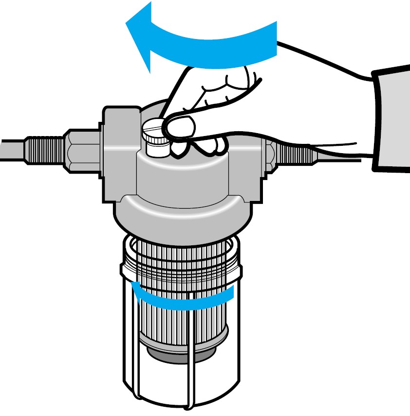 공기 빼기용 나사 조이기