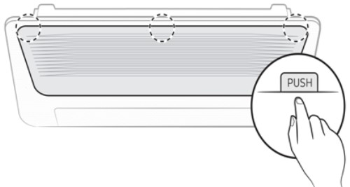 푸쉬(PUSH) 버튼을 눌러 커버를 열어 주세요