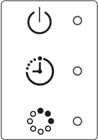 시계(예약) , 동그라미(청정) 깜박임