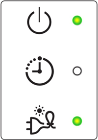 전원코드(절전) 깜박임, 전원(운전) 켜짐