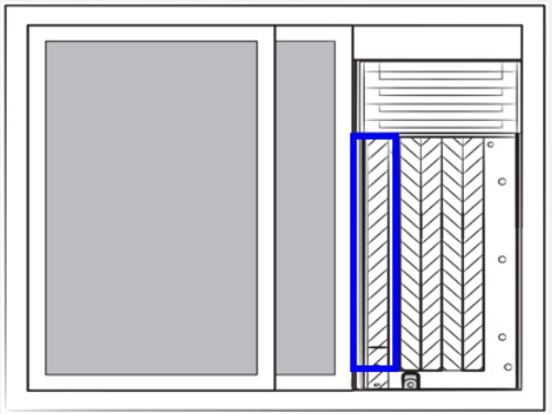 뜨거운 열기가 배출되는 배출구가 막힘없이 개방되어 있는 상태