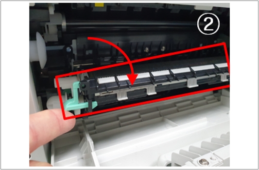 트랜스퍼 유닛을 천천히 꺼내주세요