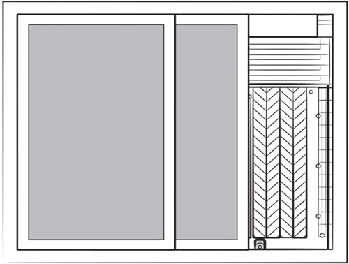 열기배출구가 가려져 창틀이 뜨거워지는 이미지 