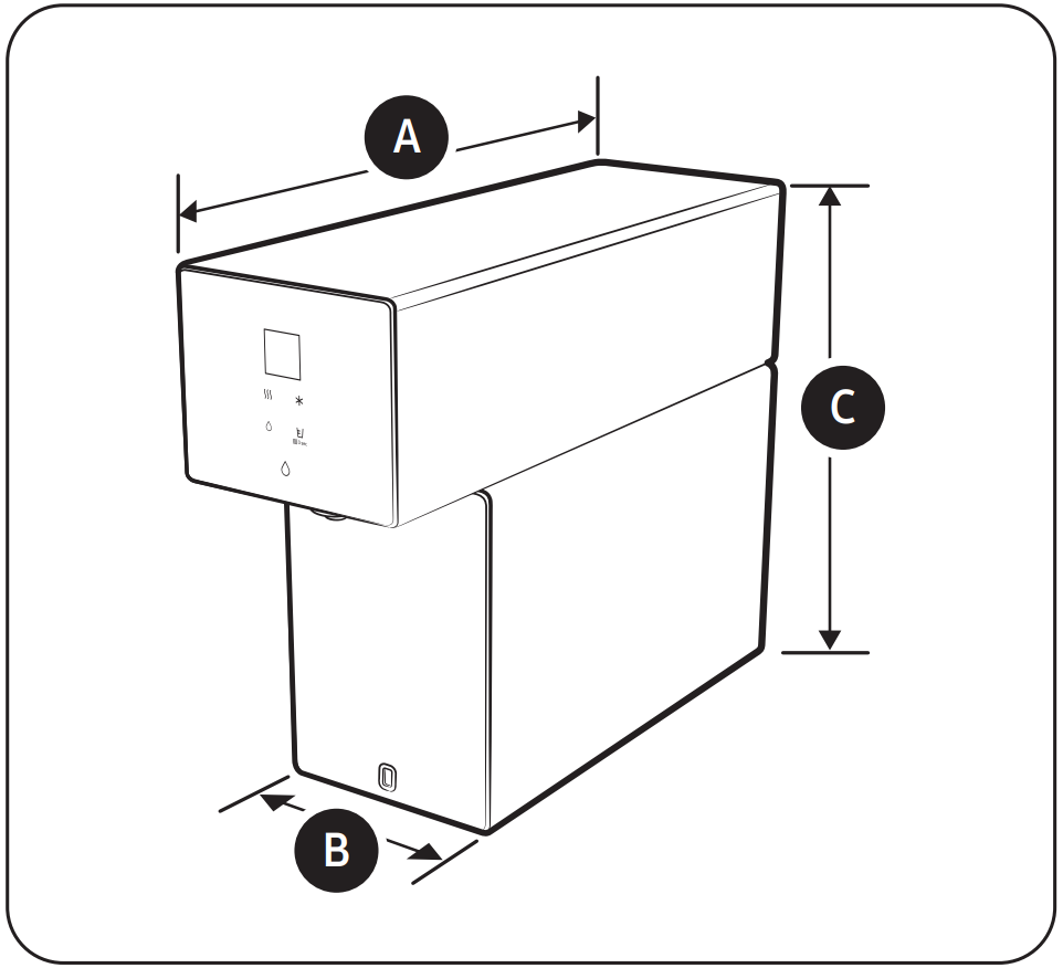  RWP70F 계열 제품 크기 이미지