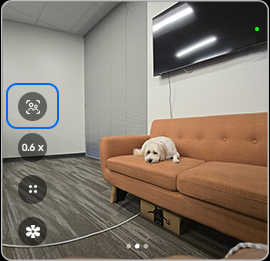 자동 줌 꺼짐 상태입니다