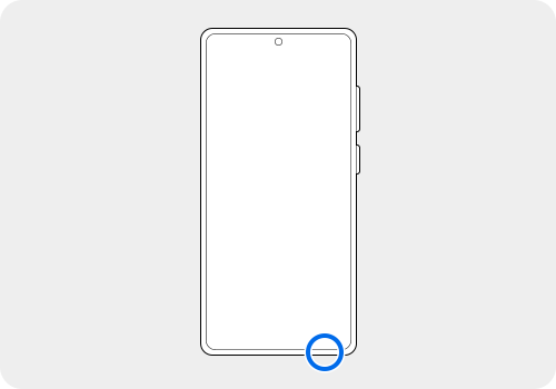 갤럭시 S26 울트라 기기의 심카드는 기기 우측 하단에 위치해 있습니다.