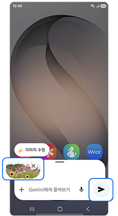 3. 이미지나 파일을 첨부한 뒤 질문을 입력하여 Gemini와 대화를 시작하세요.