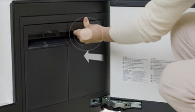 물보충 통을 장착