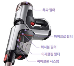 몸통 뒷면의 HEPA 필터 위치 이미지