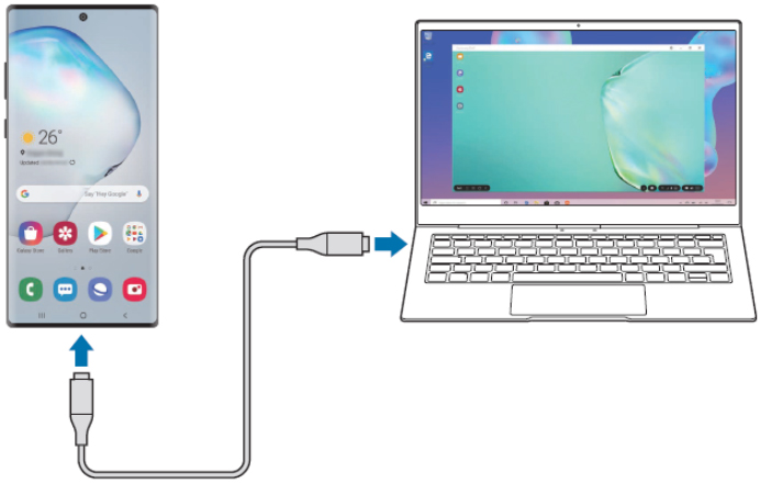 Dex for PC의 USB 연결을 통한 쉬운 연결