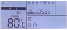 희망 온도 80 ℃