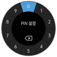 입력한 숫자에 베젤을 이동
