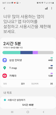 웰빙 화면