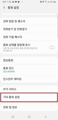 기타 통화 설정