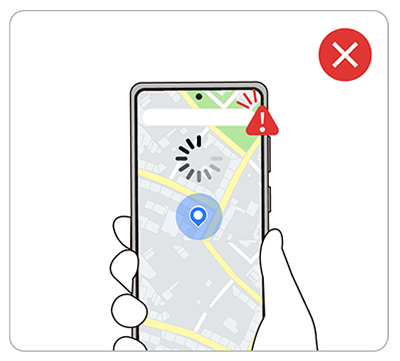gps 수신 오류 표시 이미지