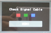 검은화면에 Check Signal Cable 신호없음 표시