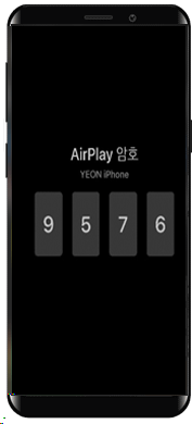 ③TV화면에 모바일 접속을 위한 암호표시