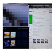 멀티링크 스크린 실행 중