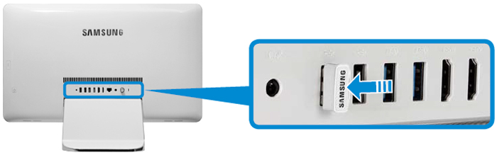 올인원 pc에 usb 리시버 수신기 뺏다가 다시 꼽기