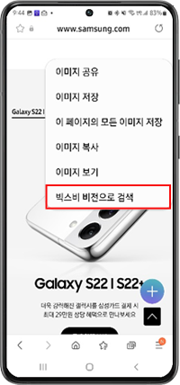 빅스비 비전으로 검색