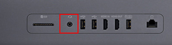 올인원 PC 헤드폰 연결 단자 이미지
