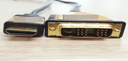 1. DVI - HDMI 케이블 준비하세요.