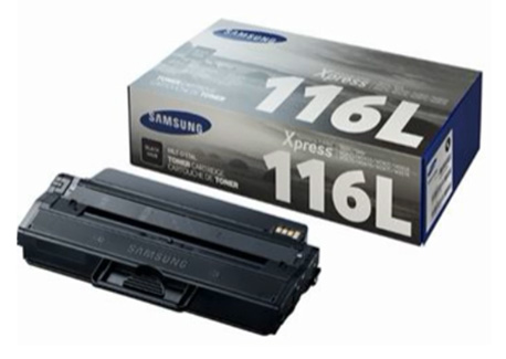 SL-M262x,M282x,M283x에 교체 사용 가능한 검정 토너 카트리지인 MLT-D116L 모델 이미지