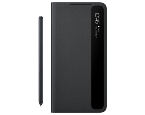 갤럭시 S21 Ultra 5G 스마트 클리어 커버 with S Pen (블랙)